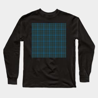 Pretty Blue and Black Plaid.  Good Christmas Color Long Sleeve T-Shirt